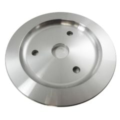 CJ Classic Trucks Single Groove Crankshaft Pulley Aluminum Satin For Short Water Pump Small Block Chevrolet 1960-1968