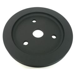 CJ Classic Trucks Single Groove Crankshaft Pulley Aluminum Black For Short Water Pump Small Block Chevrolet 1960-1968
