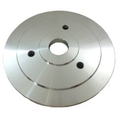 CJ Classic Trucks Single Groove Crankshaft Pulley Aluminum Satin For Short Water Pump Big Block Chevrolet 1965-1968