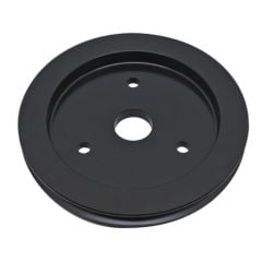 CJ Classic Trucks Single Groove Crankshaft Pulley Aluminum Black For Short Water Pump Big Block Chevrolet 1965-1968