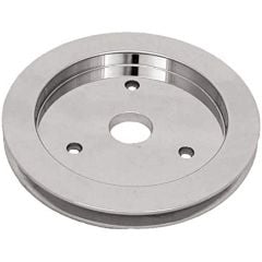 CJ Classic Trucks Single Groove Crankshaft Pulley Aluminum Polished For Short Water Pump Big Block Chevrolet 1965-1968