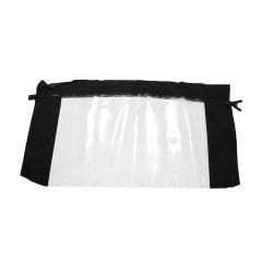 KEE Auto Top Convertible Top Plastic Window Cloth Black Mustang 1971-1973