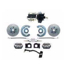 CJ Classics Power Disc Brake Conversion Kit With Power Master Cylinder And Drilled/ Slotted Rotors Front Mustang Automatic 1967-1969