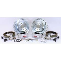 Master Power Rear Disc Brake Conversion Kit Pro Driver Series For 8"/9" Small Bearing Rear End Mustang 1965-1973