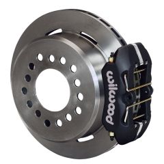 Wilwood Rear Disc/Parking Brake Kit DynaPro Black With 11" Rotors For 2.66" Axle Offset 8"/9" Small Bearing Mustang 1965-1973