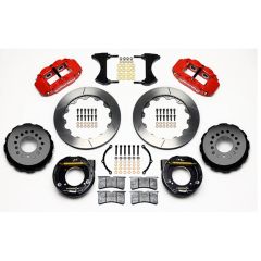 Wilwood Rear Disc Brake Kit Superlite 4-Piston Red Slotted 12.88" Chevrolet C10 1963-1987