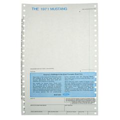 Decal New Vehicle Window Price 1971 Mustang
