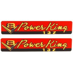 Jim Osborn Reproductions Valve Cover Decal V8 Power King 132 Pair F-100 1955
