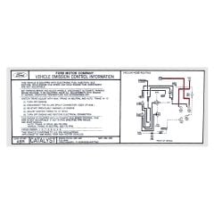 Emission Decal 5.0 At/Mt Mustang 1988-1988