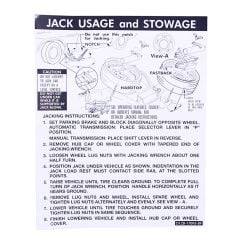 Decal Jack Instruction Late 73 Coupe Fastback 1971 Mustang