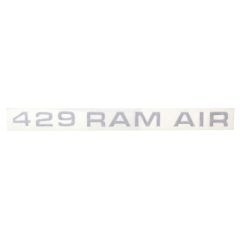 Decal Hood Scoop 429 Ram Air Argent 1971 Mustang