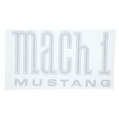 Decal Fender "Mach 1" Argent Mustang 1971-1972