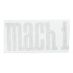 Decal Deck Lid "Mach 1" Argent Mustang 1971-1972