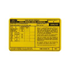 Emission Decal 2.3 Mustang V6 Manual Transmission 1980-1980