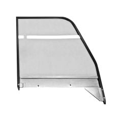 Door Glass Green-Tinted With Black Metal Frame Passenger Side Chevrolet C10 1960-1963
