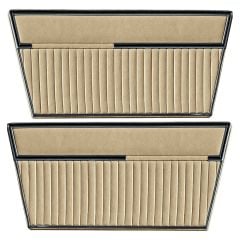 Door Panel Deluxe Vinyl Parchment Pair Bronco 1968-1977