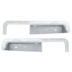Scott Drake Deluxe White Metal Door Panel Cup Pair Mustang 1969