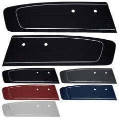 TMI Door Panel Carbon Fiber Style Vinyl Pair 1966 Mustang
