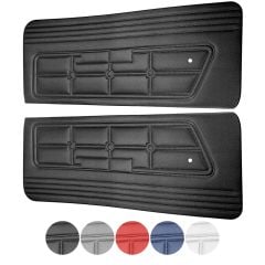 TMI Door Panel Carbon Fiber Style Vinyl Pair Mustang 1971-1973