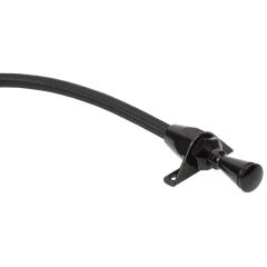 Lokar Transmission Dipstick Kit Firewall Mounted Black Stainless Steel For 700-R4 Transmission Chevrolet C10 1960-1987
