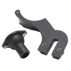 Edelbrock Satin Black Generator Offset Kit Flathead V8 1949-1953