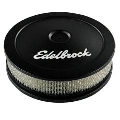 Edelbrock Air Cleaner Pro-Flo Black 10" Round With 2" Paper Element
