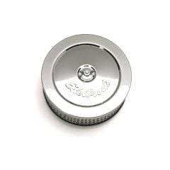 Edelbrock Air Cleaner Pro-Flo Chrome 6" Round With 2" Paper Element