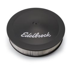Edelbrock Air Cleaner Pro-Flo Black 14" Round Deep Flange With 3" Paper Element
