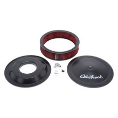 Edelbrock Air Cleaner Pro-Flo Black 14" Round With 3" Cotton Element/ Deep Flange