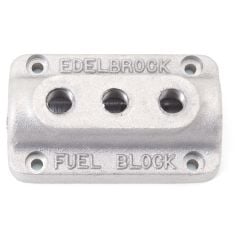 Edelbrock Triple Outlet Fuel Block Kit