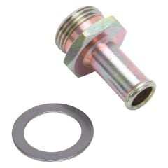 Edelbrock Carburetor Fuel Hose Inlet Fitting Steel Gold With 3/8" Nipple For EPS/ AVS/ AVS 2 Carburetor