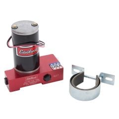 Edelbrock Electric Fuel Pump 120 GPH Red Anodized Finish Engraved Carbureted