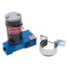 Edelbrock Electric Fuel Pump 120 GPH Blue Anodized Finish Engraved Carbureted