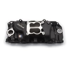 Edelbrock Intake Manifold Performer 2-O Black Finish Big Block Chevrolet 1965-1990
