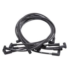 Edelbrock SPARK PLUG WIRE SET Small Block Chevy 1978-1986 V8 HEI 500 ohm RESISTANCE BLACK SET OF 8