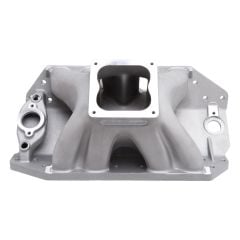 Edelbrock Big Victor 2 Intake Manifold Spread-Port Tall Deck Aluminum Satin for Big Block Chevy Dominator Flange