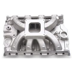 Edelbrock Intake Manifold Victor Satin For Square Bore Carburetor 390/427/428