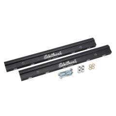 Edelbrock -8AN Black Anodized Fuel Rail Kit for Big-Block Chevy & Victor Tunnel Ram Manifold