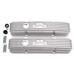 Edelbrock Classic Series Valve Cover Satin Pair for Chevy 262-400 V8 1959-1986