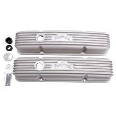 Edelbrock Classic Series Valve Cover Satin Pair Small Block V8 Chevy 1959-1986