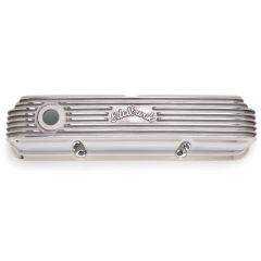 Edelbrock Classic Series Polished Finned Valve Cover Pair Ford FE V8 1958-1976