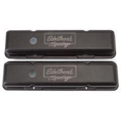 Edelbrock Victor Valve Covers 2-1/2” Tall Small Block V8 Chevy 1959-1986