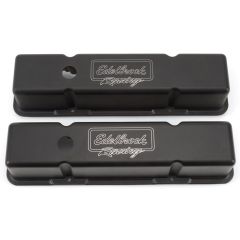 Edelbrock Victor Valve Covers 3-3/4” Tall Small Block V8 Chevy 1959-1986