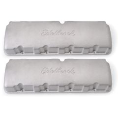 Edelbrock Valve Covers Aluminum Pair Big Block Chevrolet With Big Victor Heads