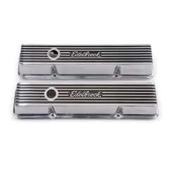 Edelbrock Valve Covers Elite II Low-Profile Aluminum Polished Pair For Chevrolet 262-400 V8 Engines