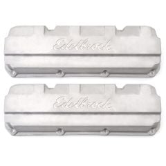 Edelbrock Sand Cast Aluminum Valve Covers Ford Boss/Cleveland Small Block with Glidden SC-1 Heads