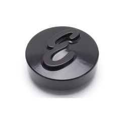 Edelbrock E Logo Black Anodized Nut for Pro-Flo Universal 14" Round Air Cleaners