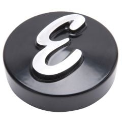 Edelbrock Nut Round Aluminum Anodized Black With Machined "E" Logo For Pro-Flo Universal 14" Round Air Cleaners
