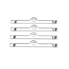 Edelbrock Hold-Down Tab Chrome 4-Piece Set for Small Block Chevy