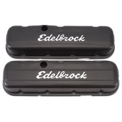 Edelbrock Valve Covers Signature Series Black for Big Block Chevrolet 396-502 V8 1965-Later